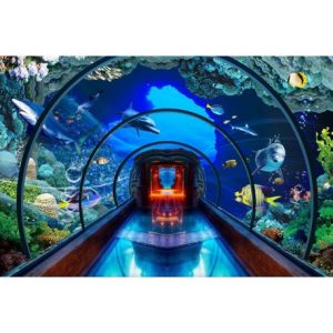 Revêtement mural effet immersif décor aquarium